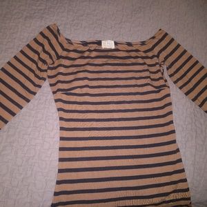 Torn by Ronny Kobo 90s Off-The-Shoulder Maxi Dress